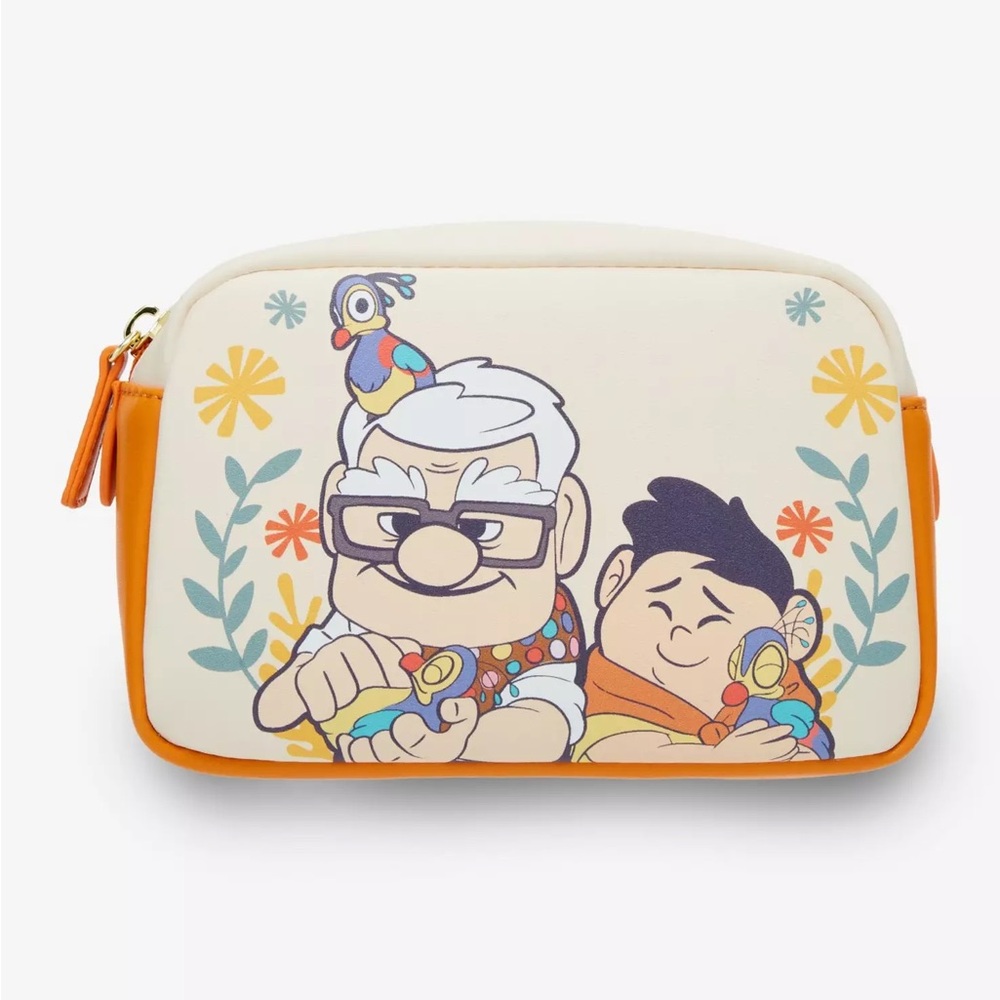 Loungefly Up Cosmetic Bag - Cream and Orange